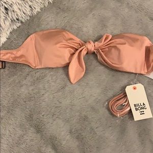 NWT billabong bandeau bikini top